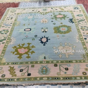 oushak rug for dining room, turkish oushak for dining room, turkish oushak hand knotted,hand knotted rug 9x12, turkish oushak rug 9x12, living area rugs 9x12, rug for living room 9x15, oushak rug blue green, 9x12 turkish oushak,hand knotted rug 9x12, large size rug 9x12, 9x12 oushak rug, hand weaving rug 12x15, personalised gifts. 12x18 rug, turkish oushak 12x16, living area rug 9x16, vintage rug, blue rug runner 2.6x8, wool area rug, distressed oriental rug, blue rug living room, oriental rug,