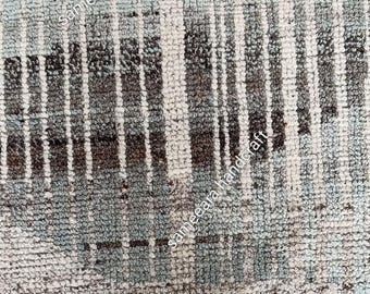 Turkish Rug 8x10 | Handmade Wool Area Rug 6x9 | Farmhouse Style Rug | Blue Oriental Living Room  Rug 9x12