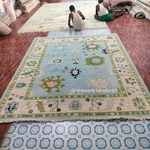 turkish oushak rug 8x10, oushak rug blue, rug 8x10, hand knotted rug 9x112, area rug blue, living area rug 8x10, turkish oushak rug 8x10, turkish oushak rug runner, bedroom rug 8x10, blue and rug, kitchen area rug, vintage area rug, vintage rug 8x10, large size rug 10x14, hand knotted rug, area rug 5x7, hand knotted turkish oushak, customise rug, blue rug 5x7,  customised rug, blue oushak rug,  gift for wife, gift for pet, gifts for birthday, anniversary gifts,
