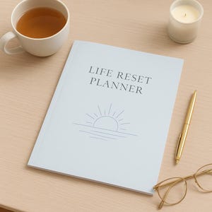Life Reset Planner | Printable Self-Care & Goal Setting Journal | Mental Health, Burnout Recovery, Personal Growth PDF | Instant Download