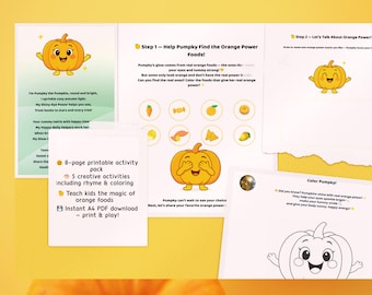 Pumpkin Activity Pack: Healthy Eating for Kids (PDF)