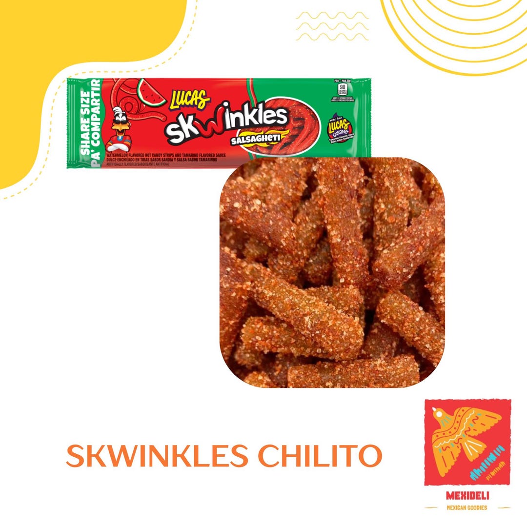 Shilo Candy Skwinkles Chilito Candy: Spicy Mexican Gummy With Chamoy & Lime Candy ...