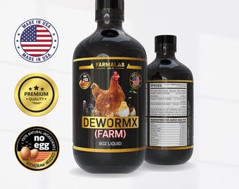 DEWORMX Farm Liquid – 8 oz |FARMALAB| Multi-Species Parasite Treatment | Desparasitante líquido para granjas