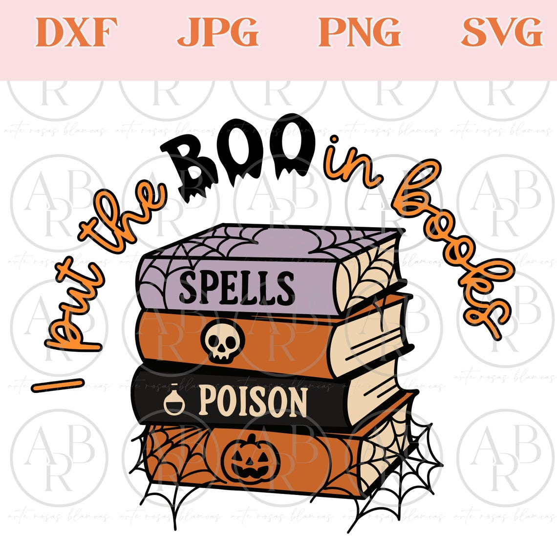 Boo in Books Svg | School Svg | Halloween Svg | School Halloween Svg ...