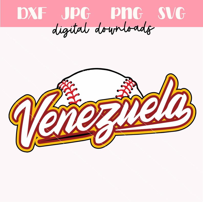 Team Venezuela Baseball Sports Svg Png | Beisbol Venezolano Svg Diseño ...