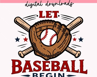 Lassen Sie Baseball beginnen svg png | Eröffnung Tag svg | Baseball svg | png | Digitale Downloads | Sport svg | Cricut svg
