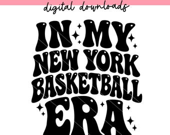 In meiner New Yorker Basketball Ära svg png | Basketball Girly svg | Basketball svg | Sport svg | Digitale Dateien | Sublimationsdruck | DTF |