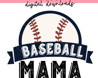 Baseball Mama png | Baseball png | Baseball Girly png | Baseball Digitale Designs | Sublimationsdruck | dtf