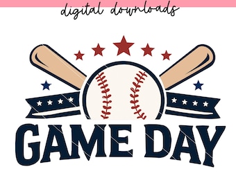 Spiel Tag svg png | Baseball svg png | Baseball Designs Vintage svg | Digitale Designs | SVG für Cricut |