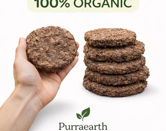 Organic Cow Dung Cakes for Puja, Havan, Gardening, Eco-Friendly Fuel