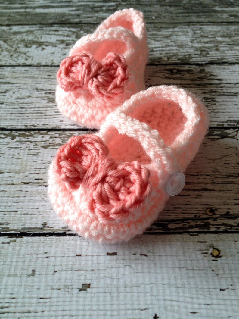 Mary Jane Baby Booties/ Baby Shoes/ Soft Shoes/ Shoe in Pale Etsy
