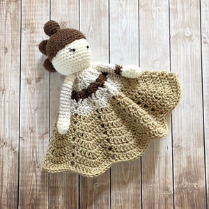 Rey Star Wars Inspired Lovey/ Security Blanket/ Soft Toy Doll/ Plush Doll/ Stuffed Toy/ Amigurumi Doll/ Baby Doll-  MADE TO ORDER