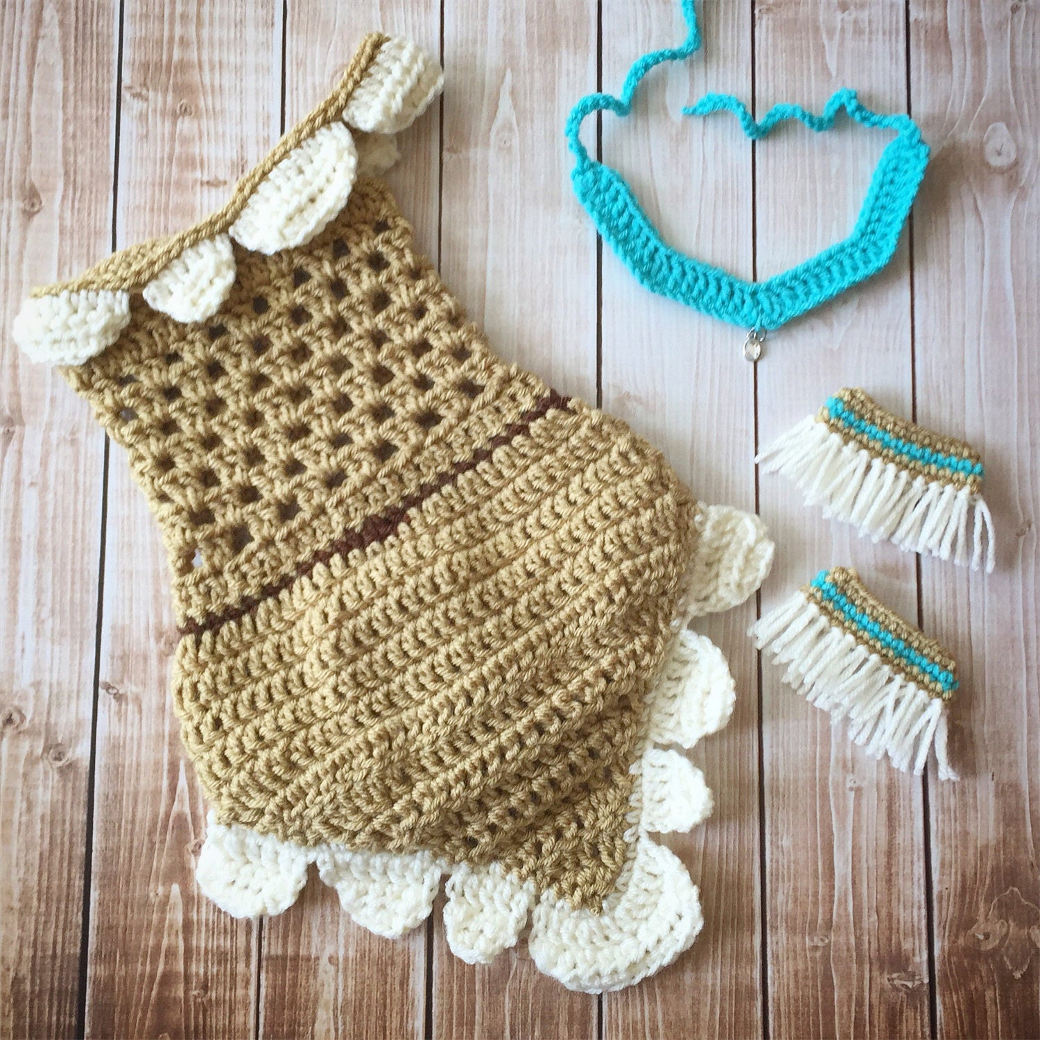 Pocahontas Inspired Costume/crochet Pocahontas Dress/indian - Etsy