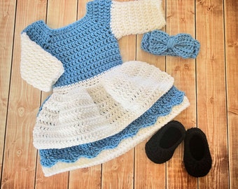 Princess Belle Beauty and the Beast Inspired Costume/Crochet Princess Belle Dress/Princess Photo Prop Newborn to 12 Months- MADE TO ORDER