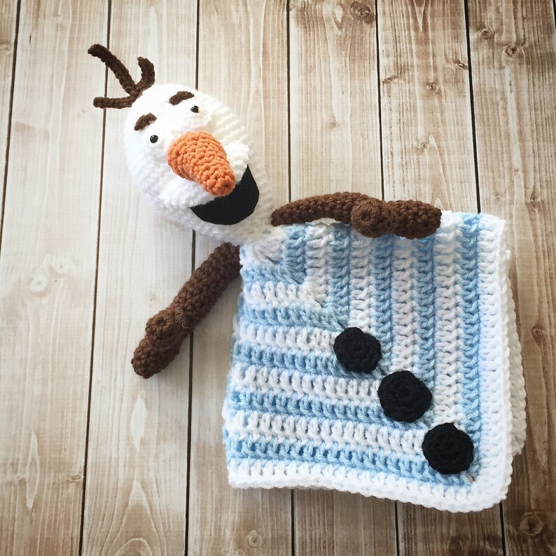 Olaf Inspired Lovey/ Security Blanket/ Plush Doll/ Stuffed Etsy