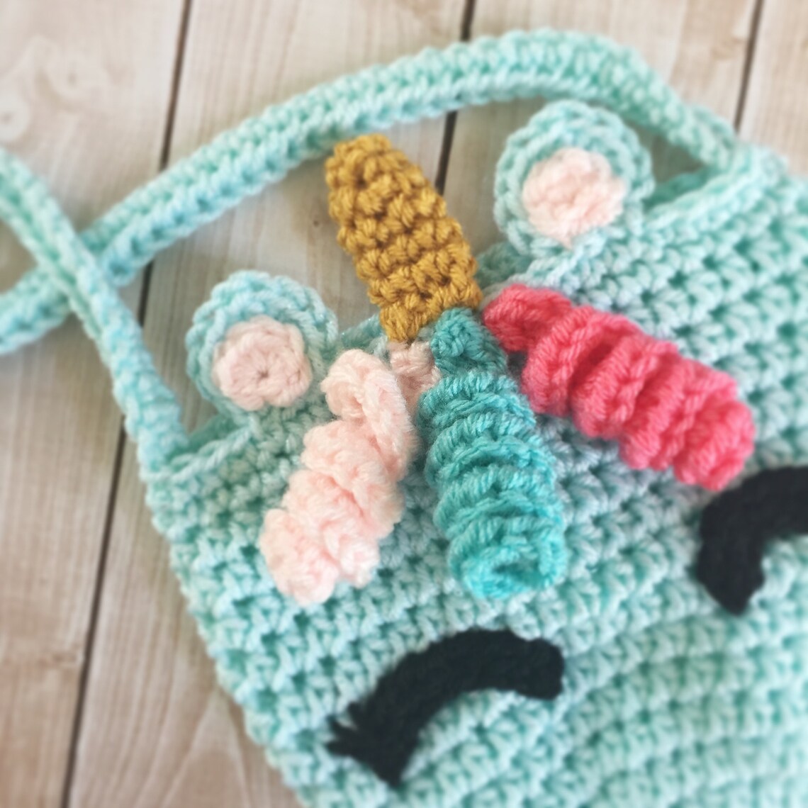 Unicorn Purse Tote/unicorn Purse/crochet Unicorn Purse Etsy