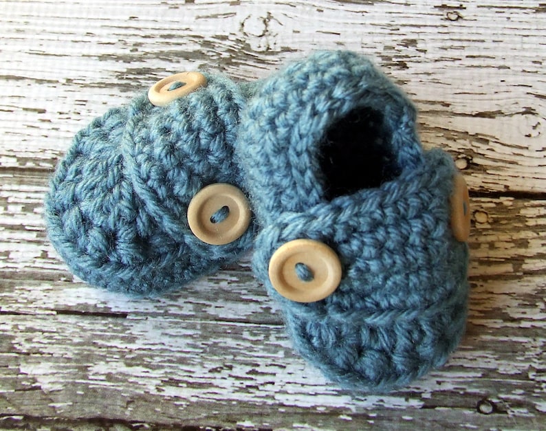 Button Loafers Baby Booties/baby Shoes/soft Shoes/ Shoes in - Etsy