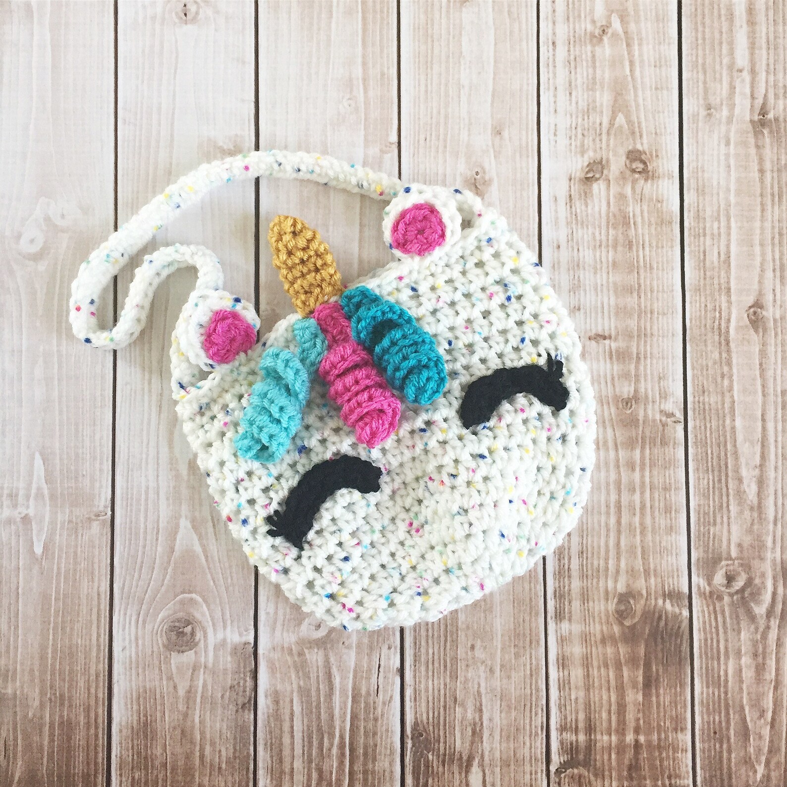Unicorn Purse Tote/unicorn Purse/crochet Unicorn Purse Handbag/toddler