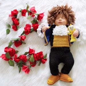 Beast Inspired Costume/Beauty and the Beast/Crochet Beast Hat/Disney Inspired Photo Prop Newborn to 12 Months- MADE TO ORDER