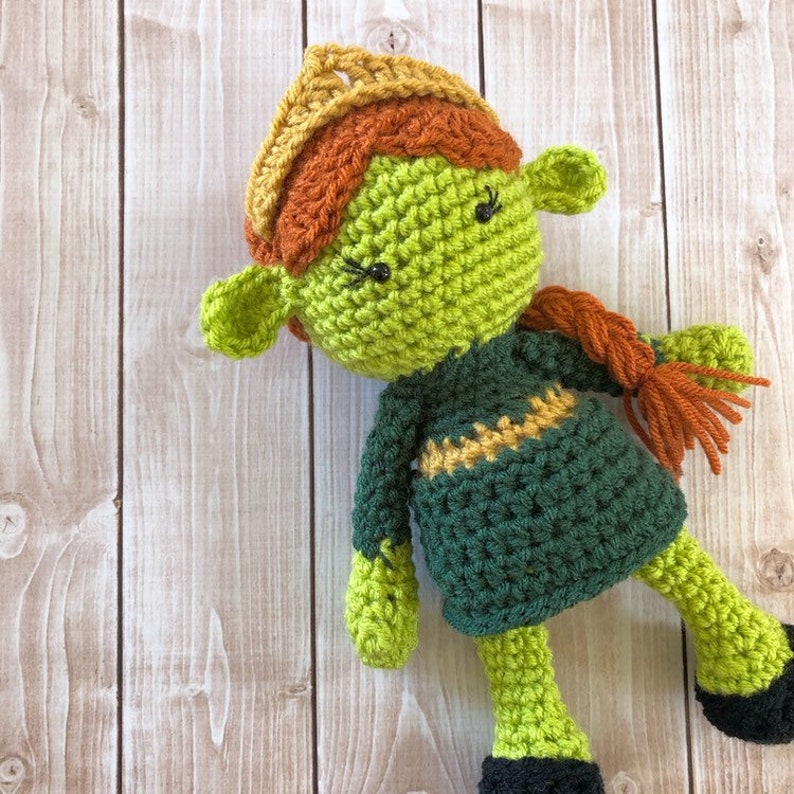 Princess Fiona from Shrek Inspired Doll/Fiona Doll/Soft Toy Doll/ Plush Toy/ Stuffed Toy Doll/ Amigurumi Doll/ Baby Doll MADE TO ORDER image 2