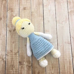 Princess Cinderella Inspired Doll/Cinderella Doll/Soft Toy Doll/ Plush Toy/ Stuffed Toy Doll/Amigurumi Doll/ Baby Doll-  MADE TO ORDER