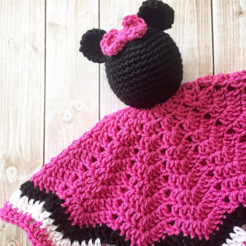 Minnie Mouse Inspired Lovey/ Security Blanket/ Soft Toy Doll/ Etsy
