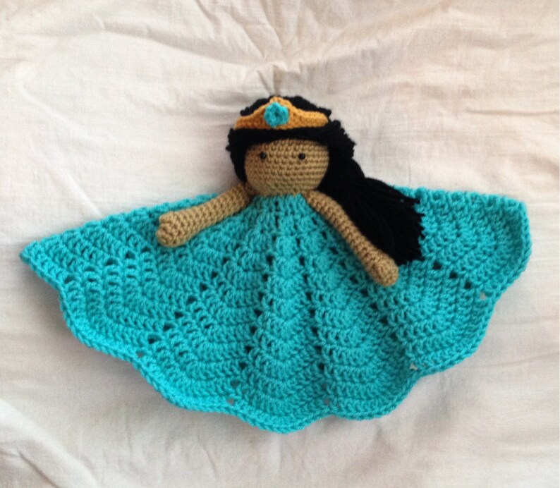 Snow White Inspired Lovey// Security Blanket// Soft Toy Doll// Plush Doll// Stuffed Toy Doll// Amigurumi Doll// Baby Doll MADE TO ORDER