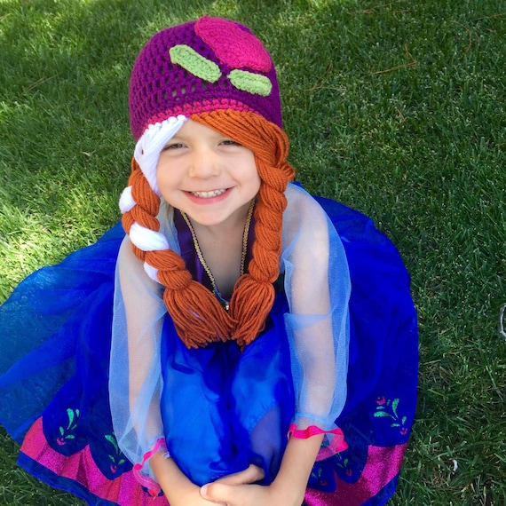 Elsa Inspired Hat/ Crochet Anna 