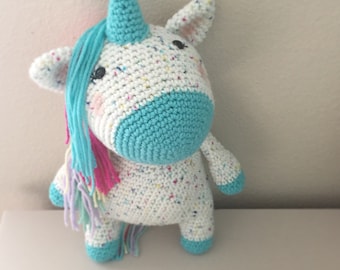 Unicorn Plush Toy/Unicorn Doll/Unicorn Toy/Crochet Unicorn/Photography Prop/Stuffed Toy/ Soft Toy/Amigurumi Toy- MADE TO ORDER