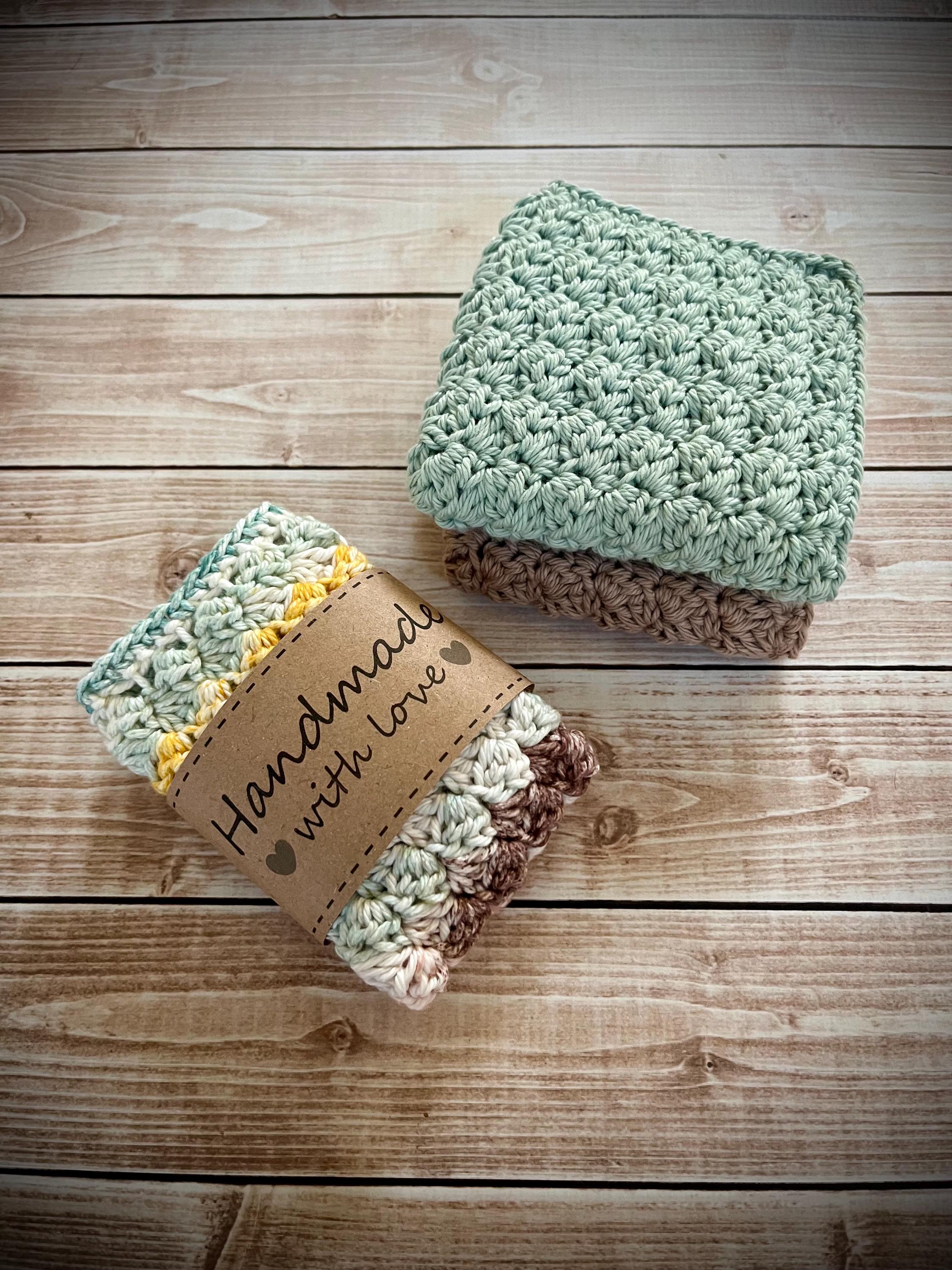 Set of 3 Crochet Washcloths/100% Cotton Washcloth/Housewarming Gift/Mother's Day Gift/Crochet Spa Washcloth/Hostess Gift- MADE TO ORDER
