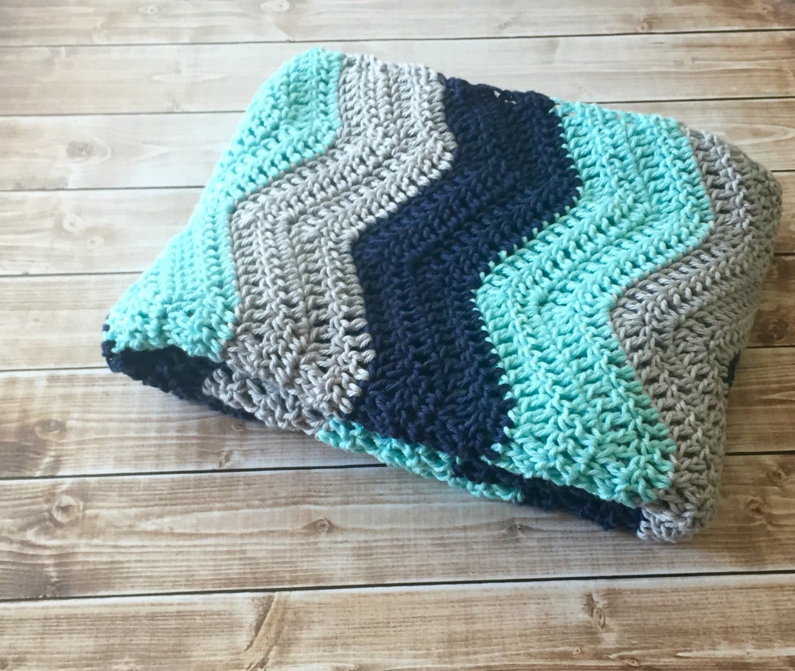 Chevron Baby Blanket/Ripple Pattern Crochet Blanket/Chevron Etsy