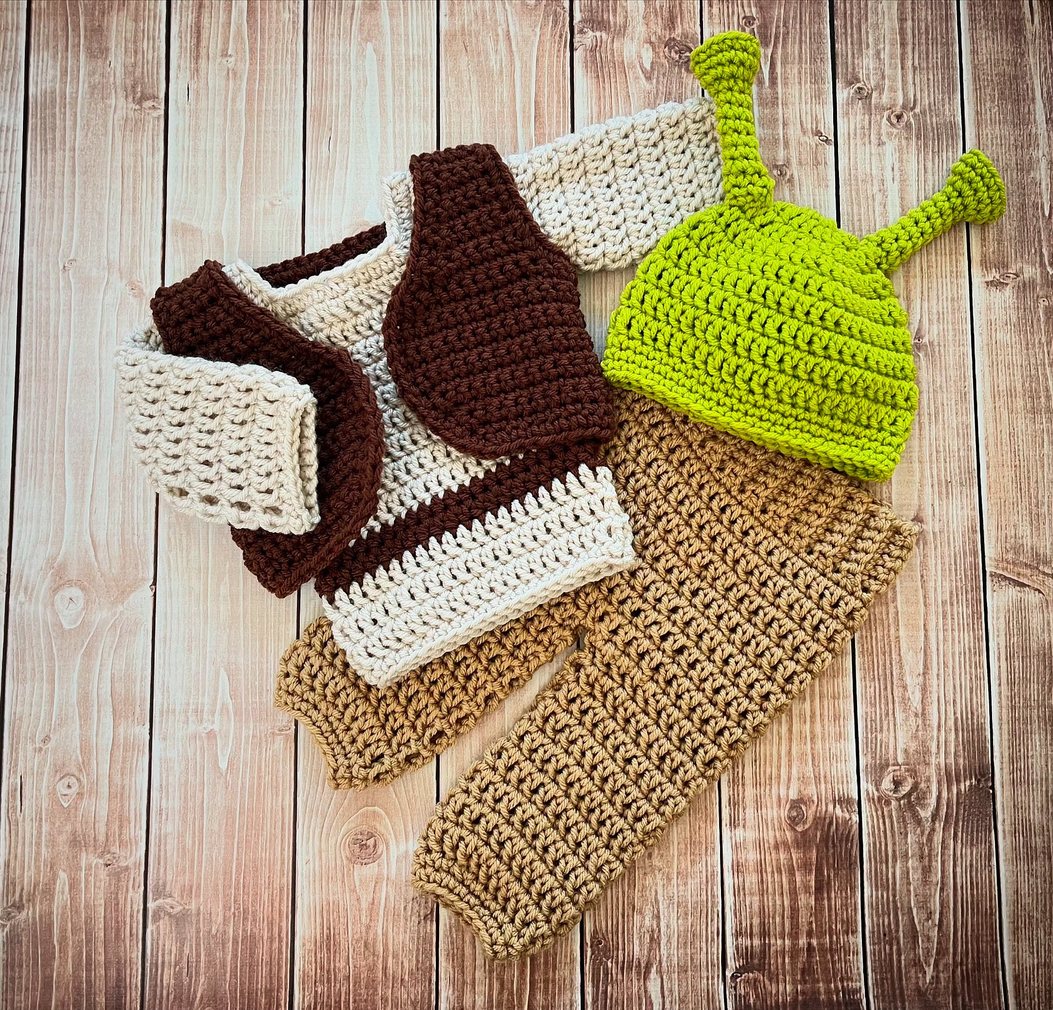 Shrek Slippers Pamayaneen Full Head Green Hat, Cute Shrek Hat With