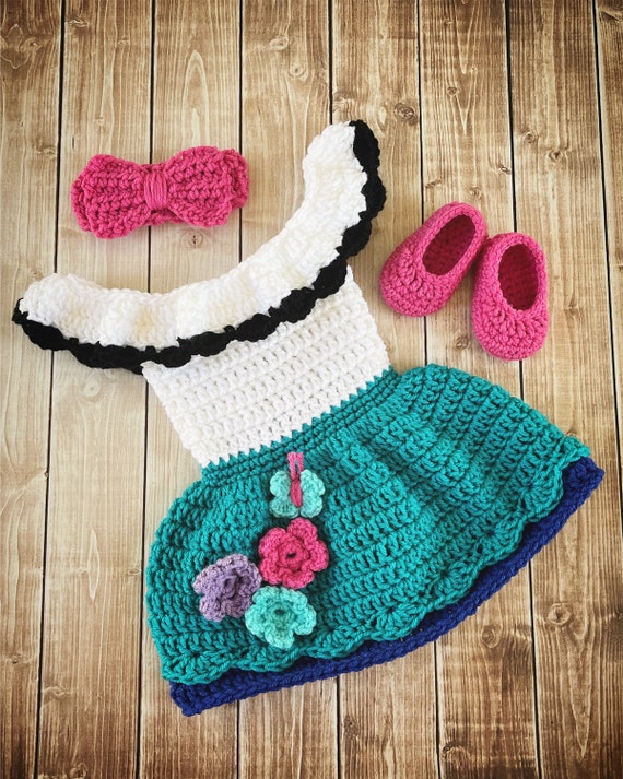 Mirabel Encanto Inspired Costume/Crochet Mirabel Dress/Mirabel Costume/Princess  Photo Prop Newborn to 12 Months MADE TO ORDER -  Italia