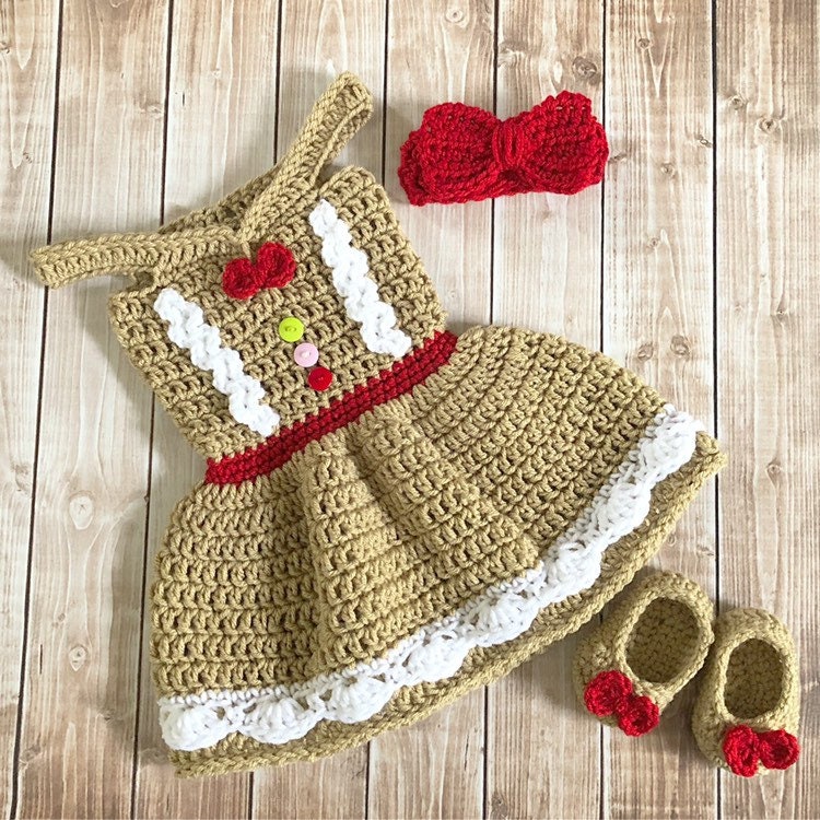 Crochet gingerbread dress hot sale