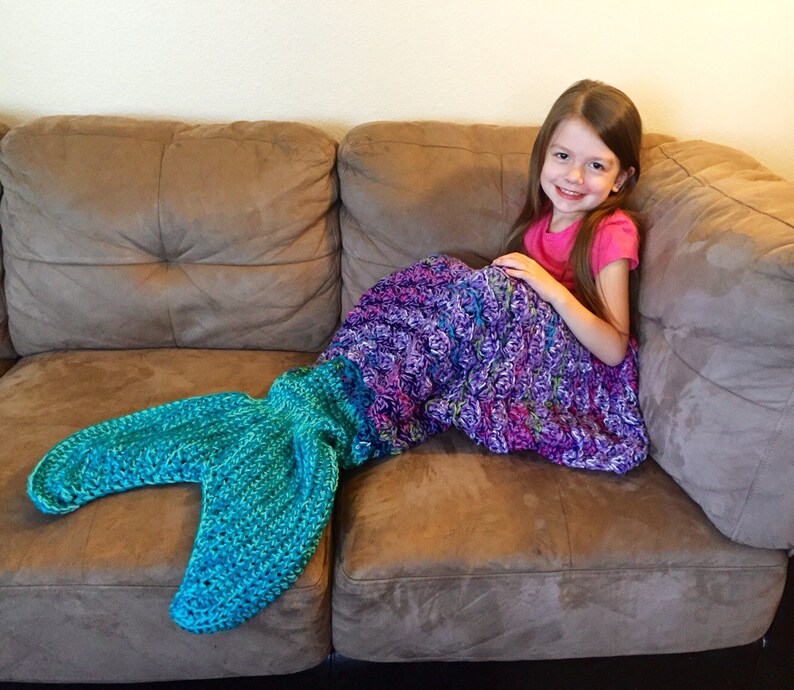 Mermaid Tail Blanket/ Mermaid Tail Afghan/ Mermaid Blanket/ Etsy