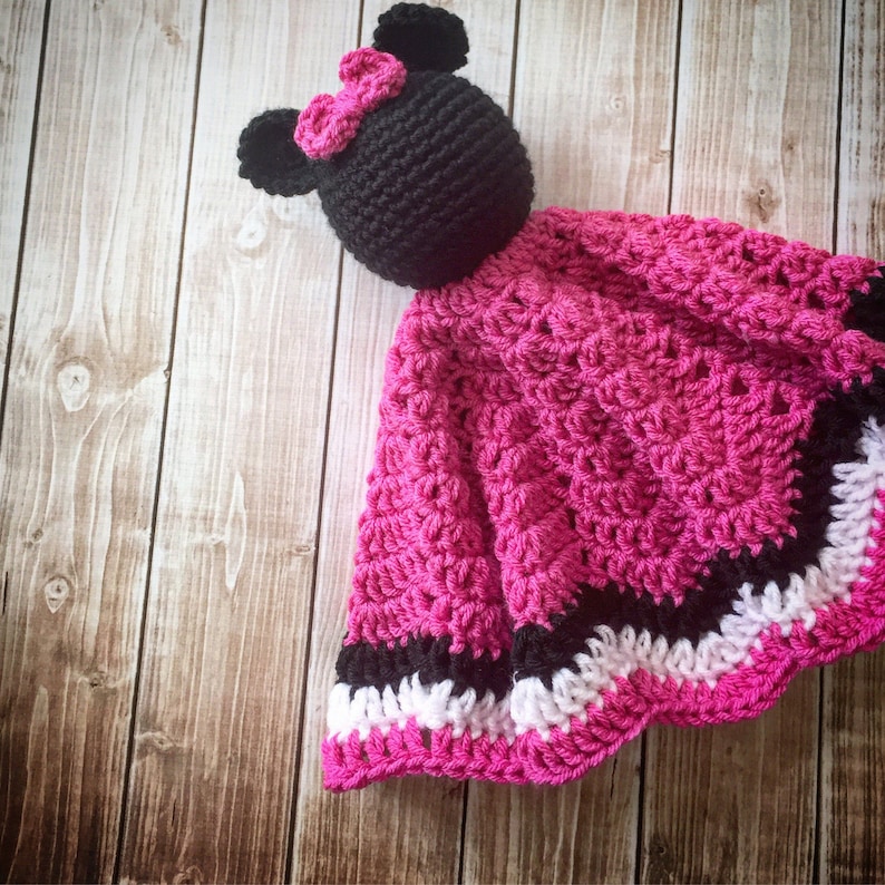 Minnie Mouse Inspired Lovey/ Security Blanket/ Soft Toy Doll/ Etsy