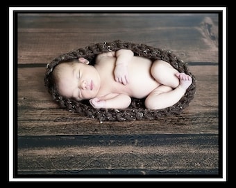 Newborn Baby Bowl Egg in Barley- MADE TO ORDER