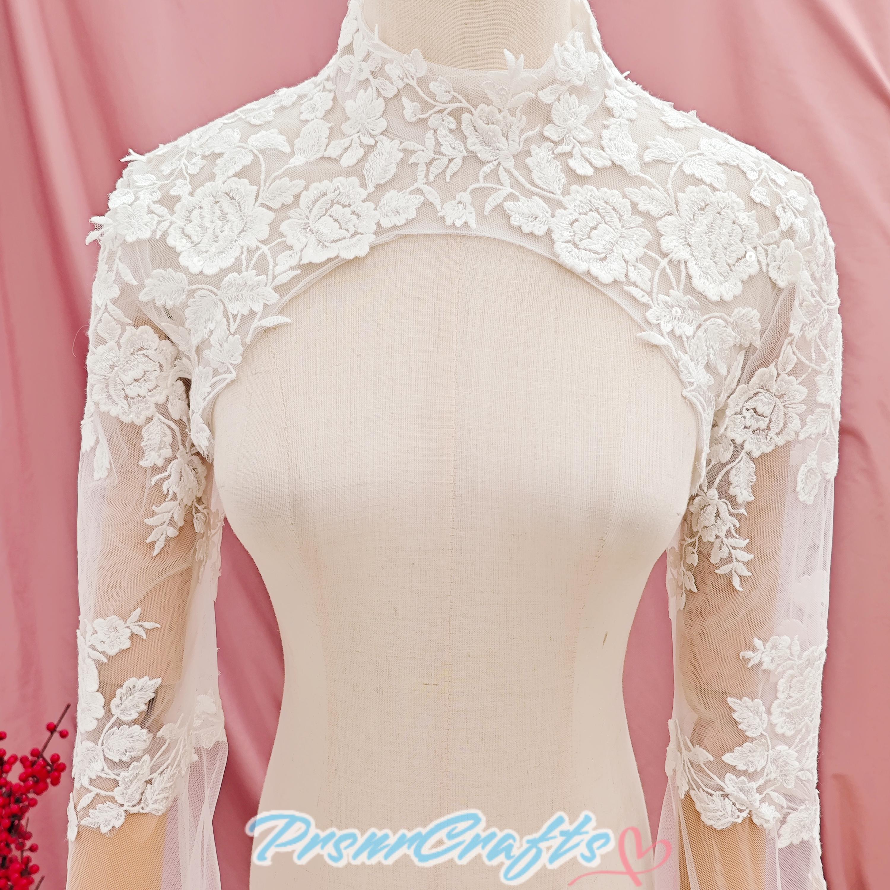 Fuinloth Coprispalle Donna Elegante Cerimonia In Pizzo Leggero Bolero Sposa Giacchino Corto Coprispalla Estivo Matrimonio Bianco Xl 48 50 122178182