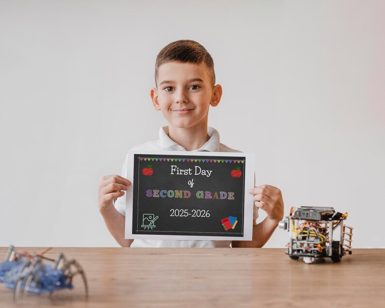 First Day of Second Grade Sign | Printable | Back to School Photo Sign ...