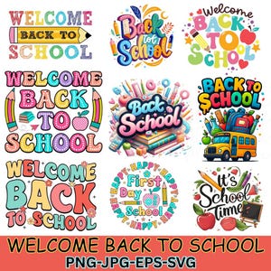 Back to School SVG Bundle: First Day Shirt Designs (Digital Download