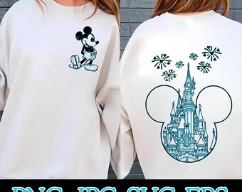 Magical Castle Svg,Magical Mouse Ears Castle SVG PNG,Cute Mouse Character Clipart,Fantasy Castle Silhouette,Family Vacation Shirt Design,SVG