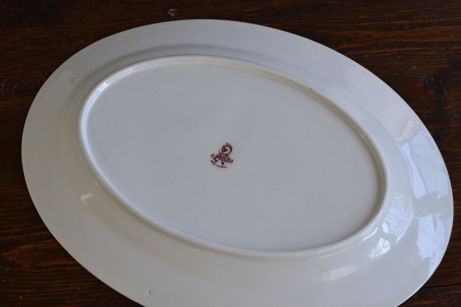 Large Oval Platter Warwick Rosemont / Vintage Dinner Serving Etsy
