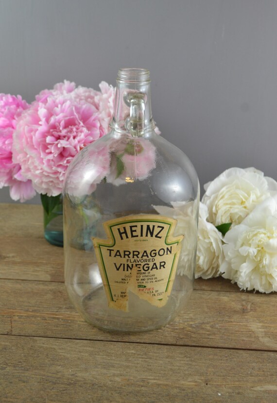 SALE Vintage Heinz Tarragon Flavored Vinegar One Gallon Glass Etsy