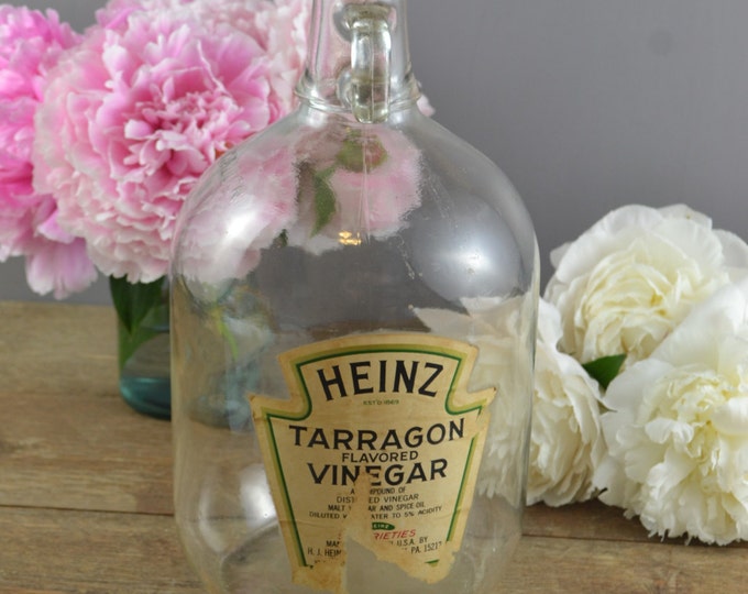 SALE Vintage Heinz Tarragon Flavored Vinegar One Gallon Glass Etsy