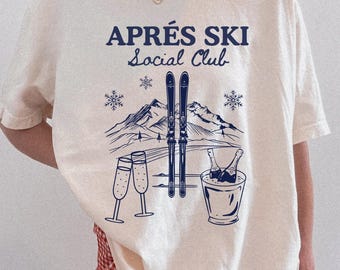 Vintage Apres Ski Girls Weekend Crewneck, Apres Ski Sweatshirt, Apres Ski Sweater, Winter Sports Sweatshirt, Vintage Retro Ski Crewneck