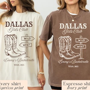 Dallas Bachelorette Party Shirts, Personalized Bride Shirt, Cowgirl Bachelorette Party, Texas Bachelorette Tee, Desert Bachelorette Party