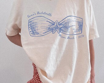 Coastal Bachelorette Shirts Comfort Colors Last Toast on the Coast Bachelorette Bikinis and Martinis Last Splash Seashells and Wedding Bells