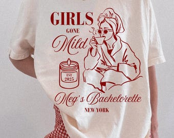 Girls Gone Mild Custom vrijgezellenshirt Spa Party PJS Weekend Girls Night