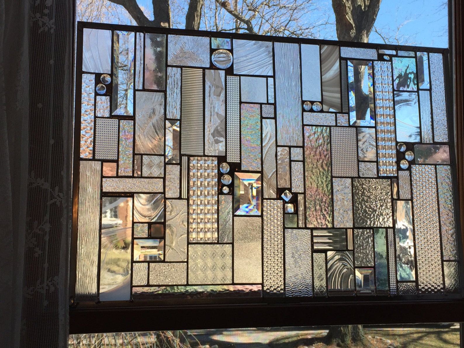 Stained Glass window Curtains Etsy