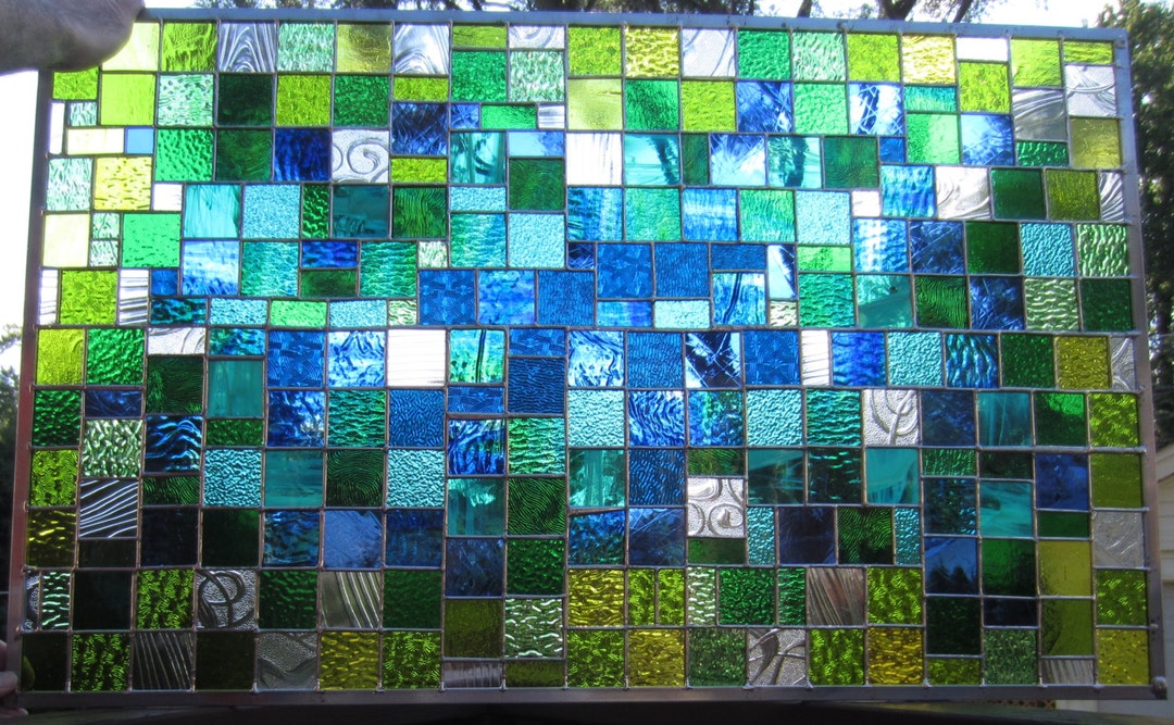 EXPLOSION Stained Glass Window Curtains CUSTOM ORDER Etsy